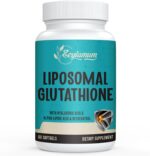 2400 MG Liposomal Glutathione Softgels, Max Absorption, Active Form L-Glutathione Reduced (GSH), with Hyaluronic Acid, Resveratrol, Master Antioxidants for Detox, Brain, Immune System, 60 Softgels