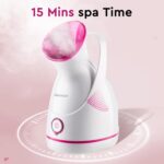 Amconsure Facial Steamer - Nano Ionic Face Steamer Warm Mist Steamer for Home Sauna SPA, Humidifier for Face Steamer for Deep Cleaning Unclogs Pores Sinuses - Bonus 5 Piece Stainless Steel Skin Kit - Image 8