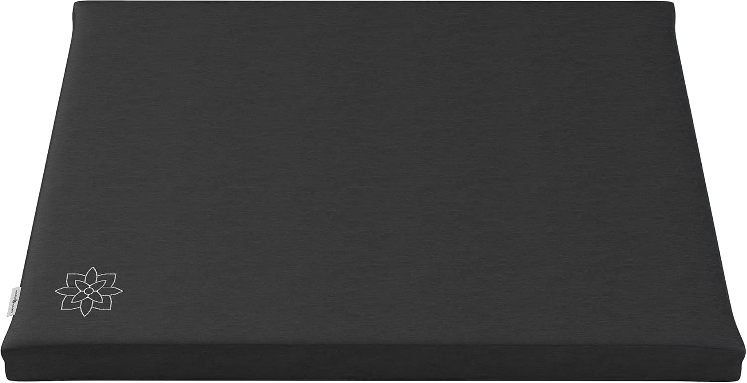 61IG8TGgiL._AC_SL1500_.jpg Mindful & Modern Zabuton Meditation Mat - Cotton Filled Yoga and Meditation Pad - Zabuton Meditation Cushion for Kneeling and Sitting Support - Large Rectangular Sitting Floor Pillow for Bench or Zafu - Image 1