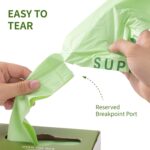 SUPERBIO 1.6 Gallon Handle Tie Compostable Food Scrap Bags For Counter Top Compost Bin, Small Compost Bags, 50 Count, 6 Liter, BPI & OK compost INDUSTRIAL Certified - Image 6