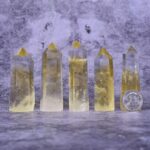 Angelstones Natural Citrine Gemstone Healing Crystal Hexagonal Pointed Reiki Chakra Faceted Prism Wand Carved Stone Figurine Home Decor