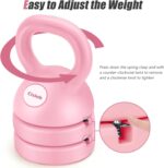 Adjustable Kettlebell Weight Set: 3-in-1 Kettlebells (5lbs 8lbs 12lbs) for Home Gym Full-Body Workout Strength Training Weight Loss | Good for Beginners - Image 3