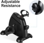 Mini Exercise Bike, himaly Under Desk Bike Pedal Exerciser Portable Foot Cycle Arm & Leg Peddler Machine with LCD Screen Displays - Image 3
