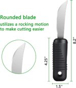 YPC Adaptive Utensils,Easy Grip Silverware,Built-Up Fork,Spoon and Rocker Knife for Adults,Elderly,Arthritis,Tremors and Parkinsons,3 Piece Set - Image 4