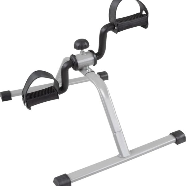 Under Desk Bike Pedal Exerciser with Calorie Tracker and Adjustable Resistance
