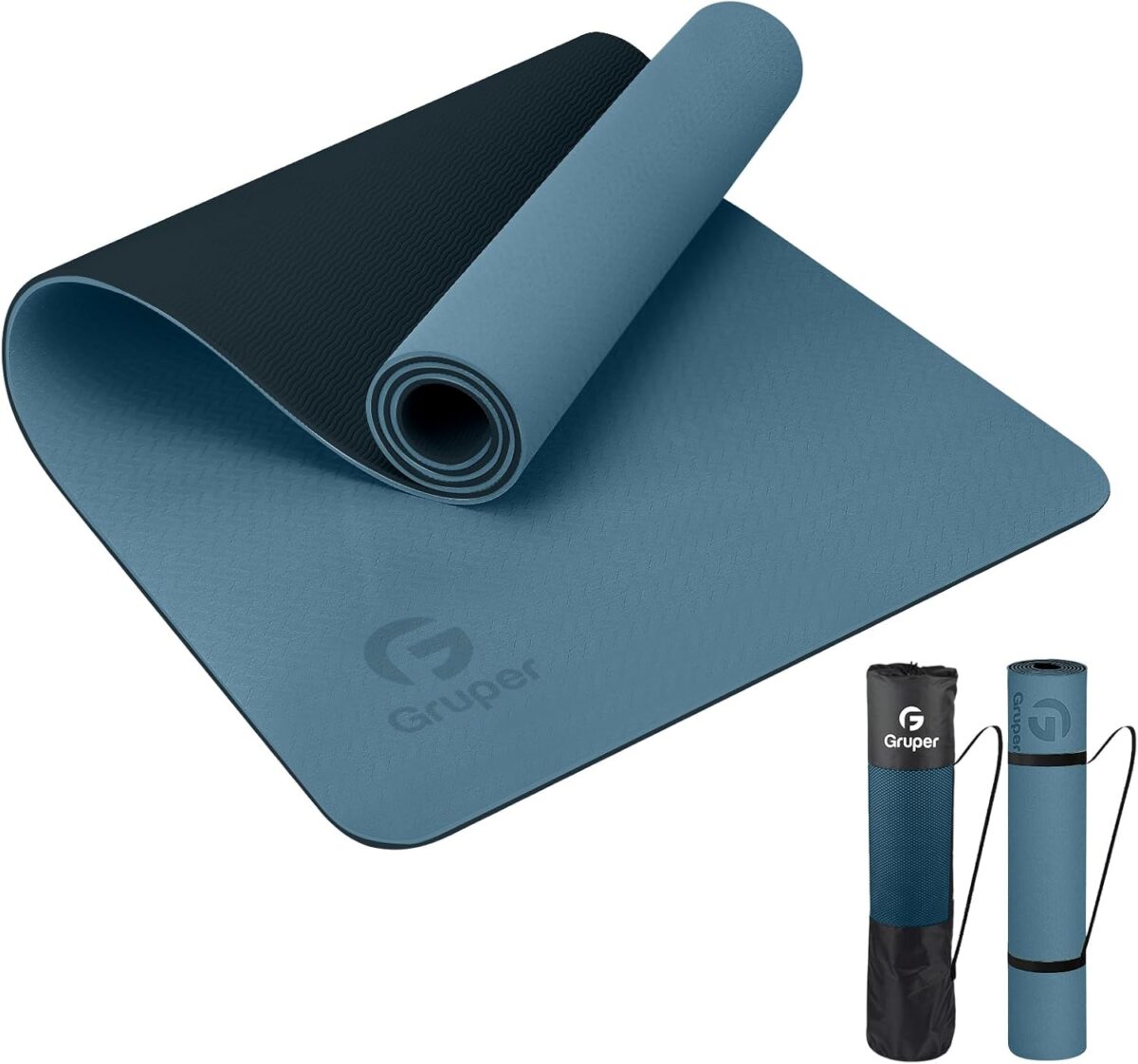 Yoga Mat Non Slip, Eco Friendly Fitness Exercise Mat with Carrying Strap,Pro Yoga Mats for Women,Workout Mats for Home, Pilates and Floor Exercises - Image 1