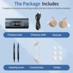Hearing Aids for Seniors, Hearing Aid Rechargeable with Noise Cancellation Adults, senior Invisible Hearing Amplifier With Portable Charging Case Premium Comfort Design and Nearly Invisible(Beige) - Image 7
