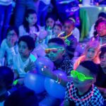 78PCs LED Light Up Toy Party Favors/Supplies Bulk Glow In The Dark For Adult Kids Birthday Halloween With 50 Finger Light, 12 Jelly Ring, 6 Flashing Glasses, 5 Bracelet, 5 Fiber Optic Hair Light - Image 5