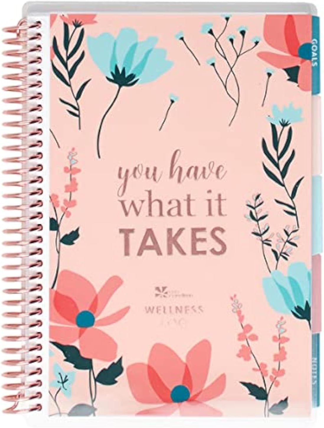 61MaNQBCWwL._AC_SL1500_.jpg Erin Condren Coiled A5 Daily Wellness Planner, Features 160 Pages of Thick, Bleed Resistant 80 Pound Paper Boost Productivity, Durable, Pretty, Cute, Stylize - Image 1