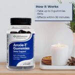 LifeSeasons Anxie-T - Stress Relief Gummy - Vitamin Supplement for Mood & Mental Focus Support - Feel Calm and Relaxed - Rapidly Eases Tension - Ashwagandha, GABA & L-Theanine - 90 Gummies - Image 3