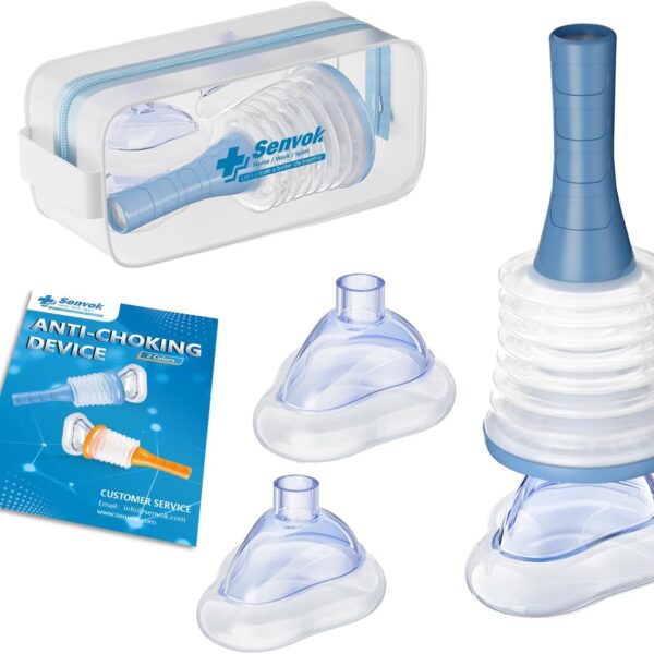 Senvok FSA HSA Choking Rescue Device, Choking Device for Kids and Adults, Portable Airway Suction Device, Choking First Aid Device for Home & Travel