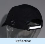Connectyle Men's Breathable Run Hat Quick Dry Reflective Sport Cap Adjustable Lightweight Baseball Hat Unstructured Design - Image 7