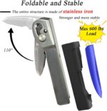 2Pack Folding Car Door Assist Handle for Elderly Vehicle Supports Handles for Seniors, Handicapped, Pregnant and Drivers etc. to Get in and Out of The Car Blue and Red - Image 2