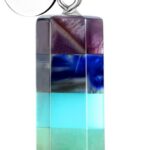JADENOVA 7 Chakra Stones Necklace Gemstone Pendant Necklace Energy Healing Crystal Divination Pendulum For Women (Cone Hexagonal, 18 Inches Stainless Steel Chain)