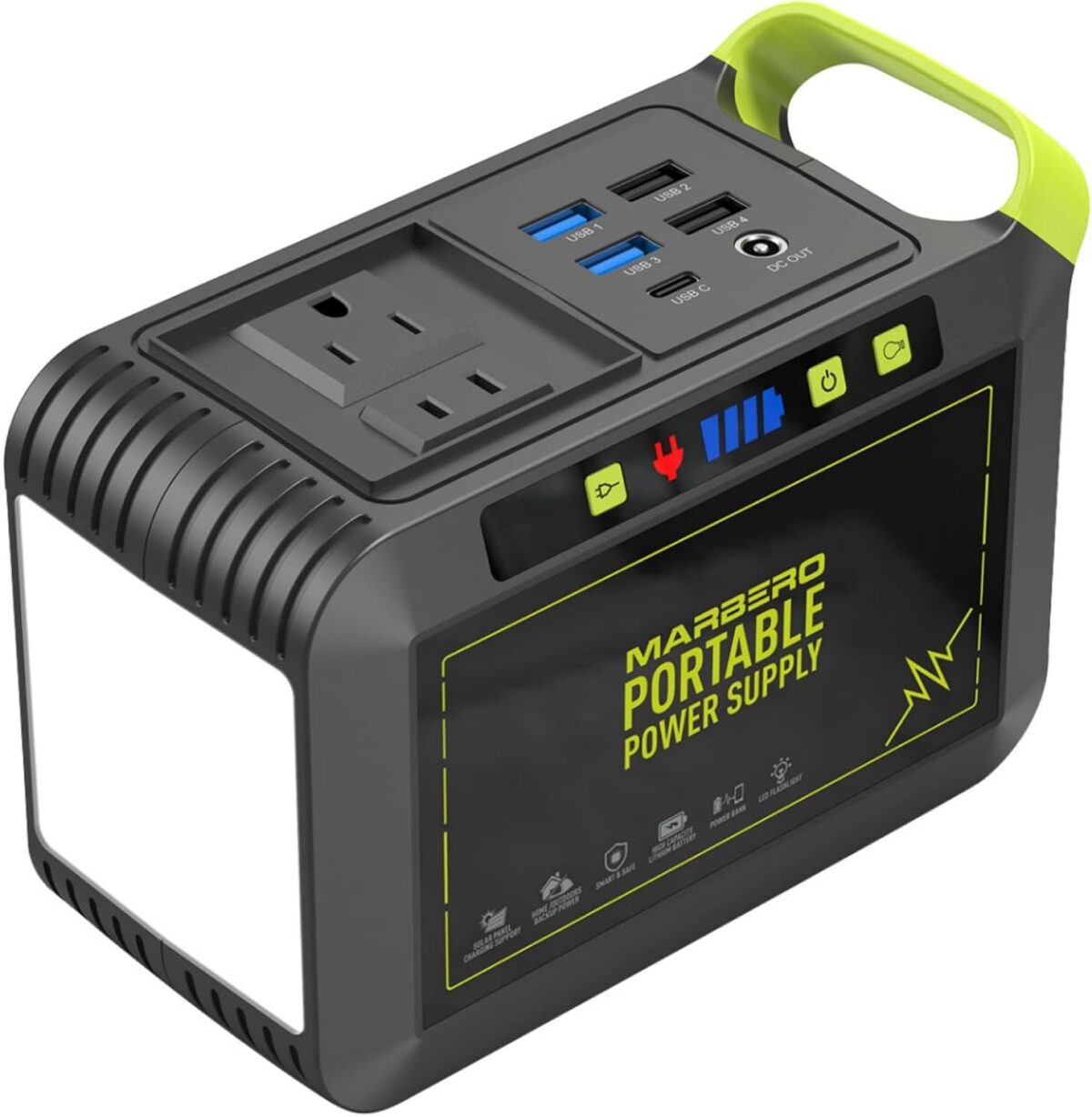 MARBERO Portable Power Station 88Wh Camping Lithium Battery Solar Generator Fast Charging with AC Outlet 120W Peak Power Bank(Solar Panel Optional) for Home Backup Outdoor Emergency RV Van Hunting - Image 1