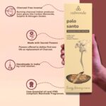 Holy Palo Santo Incense Sticks - 80 Charcoal Free Incense, Made from Upcycled Flowers | Cleansing Incense Sticks Spiritual or Inciensos para Sacar Malas Energias - Image 2