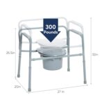 Drive 11117N-1 Medical Medical Bariatric Folding Commode - Image 7