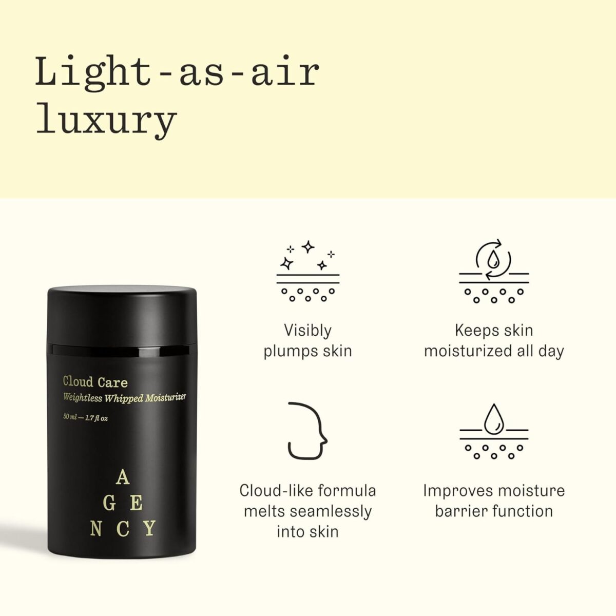 Anti-Aging Skin Care Gift Set for Dry Skin, Cloud Care Duo with Cream Oil Facial Cleanser and Weightless Face Moisturizer, Agency by Curology - Image 6