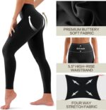 3 Pack Leggings for Women-No See-Through High Waisted Tummy Control Yoga Pants Workout Running Legging - Image 5
