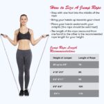 Te-Rich Jump Rope, Weighted Jump Rope for Fitness, Skipping Rope with Counter - Heavy Handles, Adjustable Length - Cordless Jumping Rope for Men Women Kids Fitness Exercise Training - Image 6
