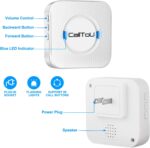 CallToU Wireless Caregiver Pager Smart Call System 2 SOS Call Buttons/Transmitters 2 Receivers Nurse Calling Alert Patient Help System for Home/Personal Attention Pager 500+Feet Plugin Receiver - Image 5
