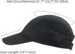 Connectyle Men's Breathable Run Hat Quick Dry Reflective Sport Cap Adjustable Lightweight Baseball Hat Unstructured Design - Image 2