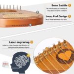Harp Autoharps Lyre Humanized Design Of The Moon Harps, Traditional Classic Stringed Instruments, With Performance Package, Tuner, Spare Strings (Color : Brown, Size : 19 string) - Image 5