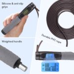 Te-Rich Jump Rope, Weighted Jump Rope for Fitness, Skipping Rope with Counter - Heavy Handles, Adjustable Length - Cordless Jumping Rope for Men Women Kids Fitness Exercise Training - Image 5