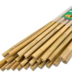 25pcs 1/2" D Thicker Heavy Duty Bamboo Stakes, 4FT Plant Stakes, Natural Garden Stakes for Tomato, Bean, Flowers,Trees Potted and Climbing Plant Support