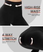 GAYHAY 3 Pack Capri Leggings for Women - Stretch Tummy Control Yoga Pants for Cycling Workout - Image 3