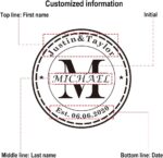 Personalized Monogram Coasters with Holder - Custom Engraved Wood Coasters for Drinks - Wedding & Parents Gifts - Image 2
