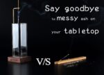 Goolan Incense Holder for Sticks [Anti-Ash Flying] with Removable Glass Ash Catcher No Mess Incense Burner - Image 2