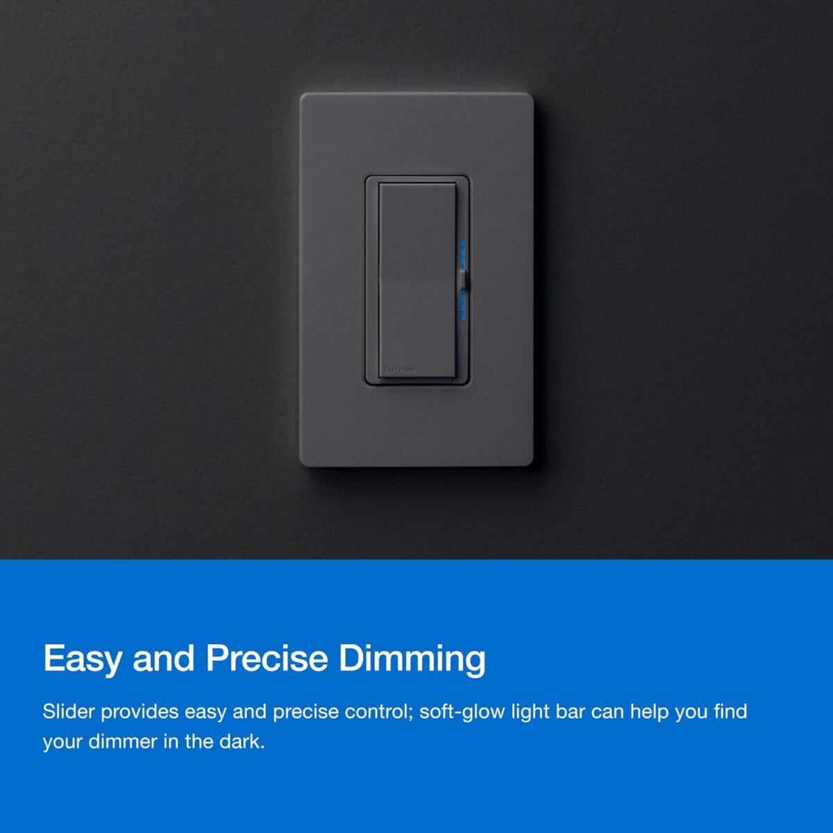 Lutron Diva Smart Dimmer Switch Kit for Caseta Smart Lighting, w/ Smart Hub, Pico Remote, & Pedestal, Works with Alexa, Apple Home, and Google Home, 3 Way, 150W, No Neutral Req, DVRF-BDG-1D-A - Image 4