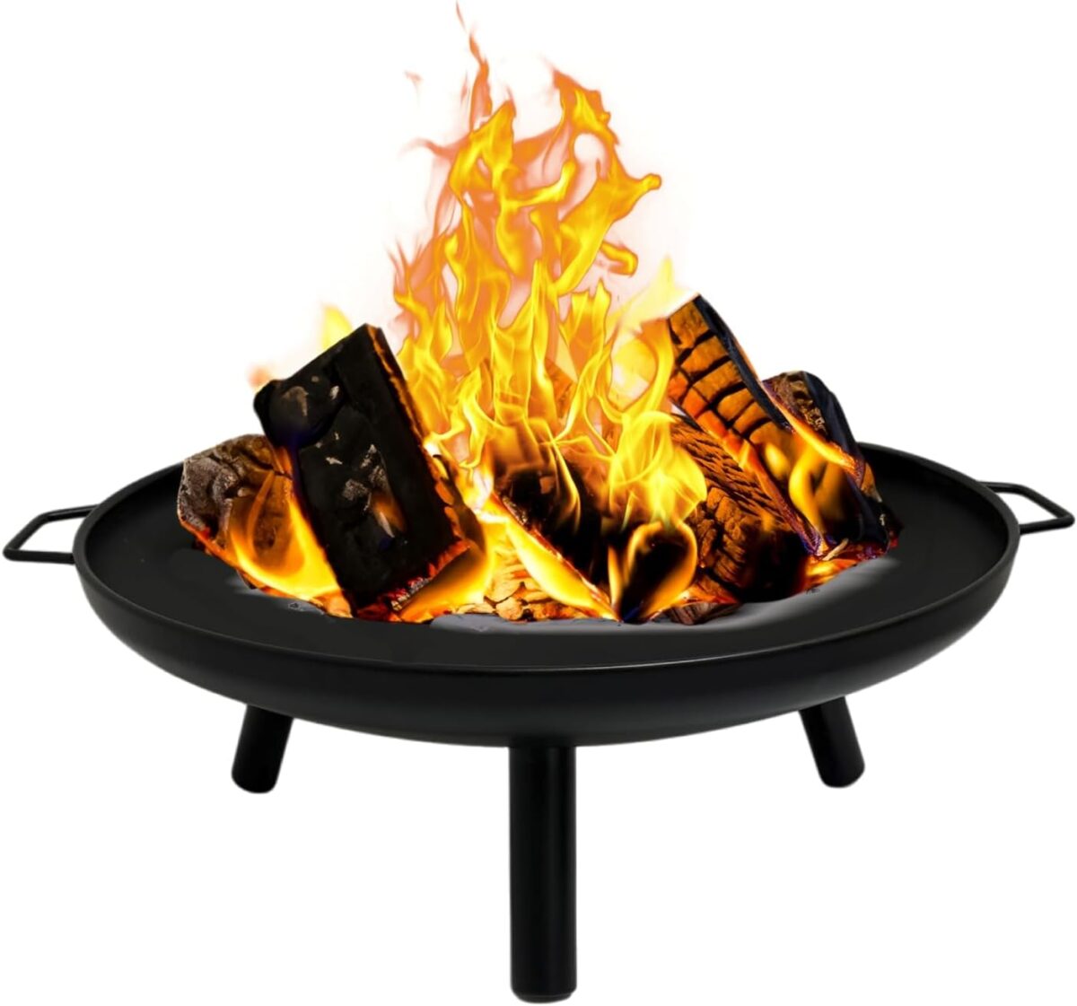GasOne 23 in Outdoor– Wood Burning Fire Pit – Durable Alloy Steel Fire Pits for Outside – Small Fire Pit for Backyard, Porch, Deck, Camping, BBQ - Image 1