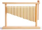 ENNBOM 20 Note Chime Table Top Bar Chime Wind Chime 20 Bars Instrument Percussion with Mallet (Gold)