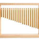 ENNBOM 20 Note Chime Table Top Bar Chime Wind Chime 20 Bars Instrument Percussion with Mallet (Gold)