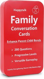 Conversation Cards for Kids - 200 Engaging Questions for Family Game Night, Road Trips & Therapy Games, Perfect for Quality Family Time & Fun Conversations