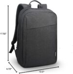 Lenovo 16” ECO Laptop Backpack - B210 - Travel Pack for Laptop or Tablet, Durable, Water-Repellent, Made from Recycled Material, Lightweight, Sleek Design for Travel, Business, Casual Backpack - Black - Image 7