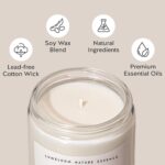 Sympathy Gifts for Loss of Loved One, Bereavement Gift Idea - 9oz Lavender Scented Soy Wax Candle - No Words Just Hugs, Memorial, Grief, Think of You, Condolence Candle for Women - Image 4