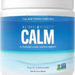 Natural Vitality Calm, Magnesium Citrate Supplement, Anti-Stress Drink Mix Powder, Unflavored - 8 Ounce (Packaging May Vary)
