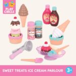 Battat- Play Circle- Toy Food – Ice Cream Set – Kitchen Accessories For Kids- Pretend Play- Sweet Treats Ice Cream Parlour- 3 years + (21 Pcs) - Image 6