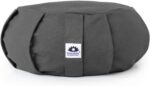Meditation Cushion, Round, Buckwheat Husk Filled, Floor Pillow or Cushions, Yoga Seat, Zafu, Made in the USA