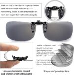CAXMAN Polarized Clip On Sunglasses Over Prescription Glasses for Men Women UV Protection - Image 2