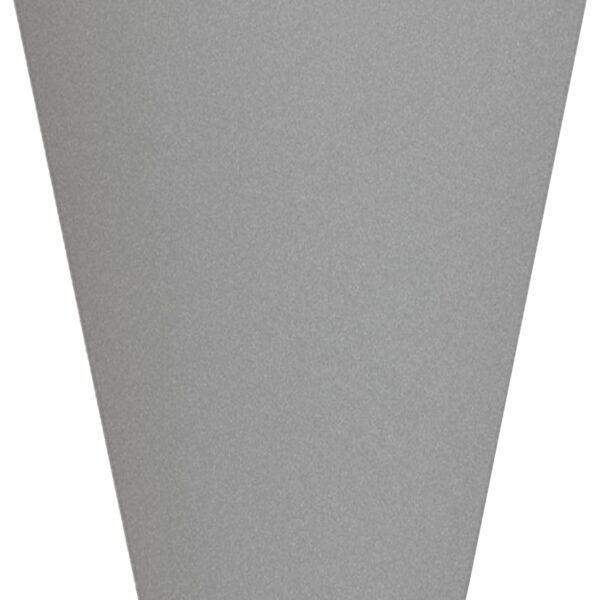 Bloem Tall Finley Tapered Round Planter: 14" - Cement - Matte Textured Finish, 100% Recycled Plastic Pot, for Indoor and Outdoor Use, Gardening, 4 Gallon Capacity