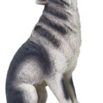 Hosley Resin Wolf Decor Statue and Incense Cone Burner Majestic Smoking Wolf Holder for Aromatic Ambiance and Unique Home Décor 12" Inch
