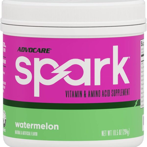 AdvoCare Spark Vitamin & Amino Acid Supplement - Focus & Energy Drink Powder Mix with Vitamin A, B-6, C & E - Also Includes L-Carnitine & L-Tyrosine - Watermelon - 10.5 oz