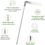 LORDEM Grow Light, Full Spectrum LED Plant Light for Indoor Plants, Height Adjustable Growing Lamp with Auto On/Off Timer 4/8/12H, 4 Dimmable Brightness, Ideal for Small Plants, 2 Packs - Image 3