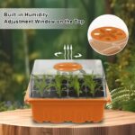 GooingTop Seed Starter Tray, 6 Pack 72 Cells Plant Grow Kit with Adjustable Humidity Vent for Mini Greenhouse Garden Germination,Bonsai Seedlings Starting Growing - Image 3