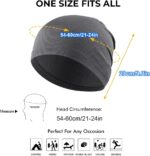 WTACTFUL 2 Pack - Running Cap, Skull Caps Fashion Breathable Slouchy Beanie Bicycle Cycling Sport Caps for Men Women Summer - Image 3