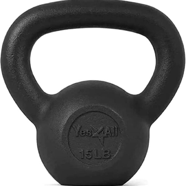 Yes4All 5-80 lbs Cast Iron Kettlebell for Dumbbell Weights Exercises, Gym, Full Body Home Workout Equipment, Push up, Grip and Strength Training